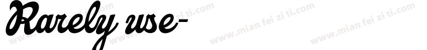 Rarely use字体转换
